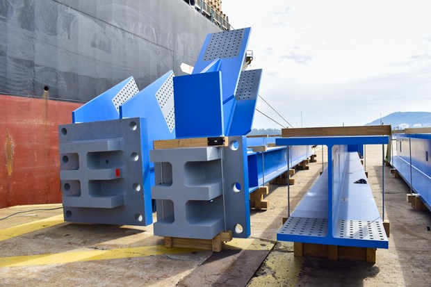 Doosan Vina exporte 1 560 tonnes de principaux composants structurels vers l Indonésie